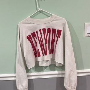 cropped newport sweatshirt